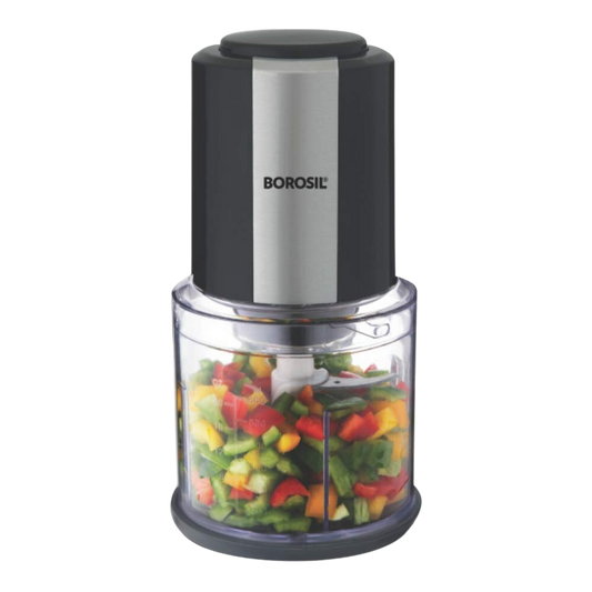 Borosil Chef Delite Electric Chopper for Kitchen, chop-n-store’ plastic bowl with lid, Vegetable Chopper, Cutter, Chop, Mince, Dice, Whisk, Blend - Premium Chopper from Borosil - Just Rs. 1522! Shop now at Surana Sons