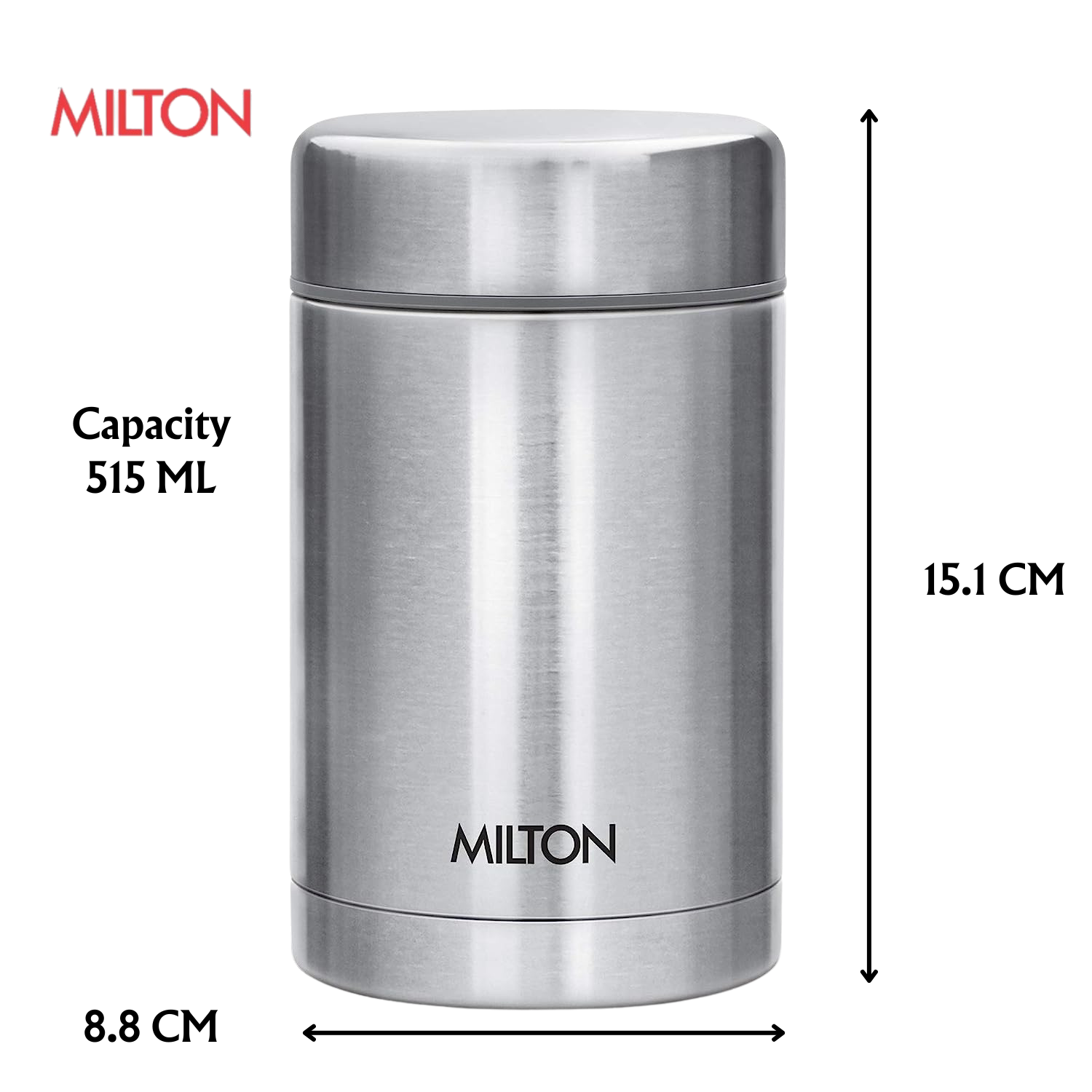 Milton CRUET - THERMOSTEEL SOUP FLASK 550 | Actual Capacity 515 ML | - Premium SS Thermos from Milton - Just Rs. 899! Shop now at Surana Sons