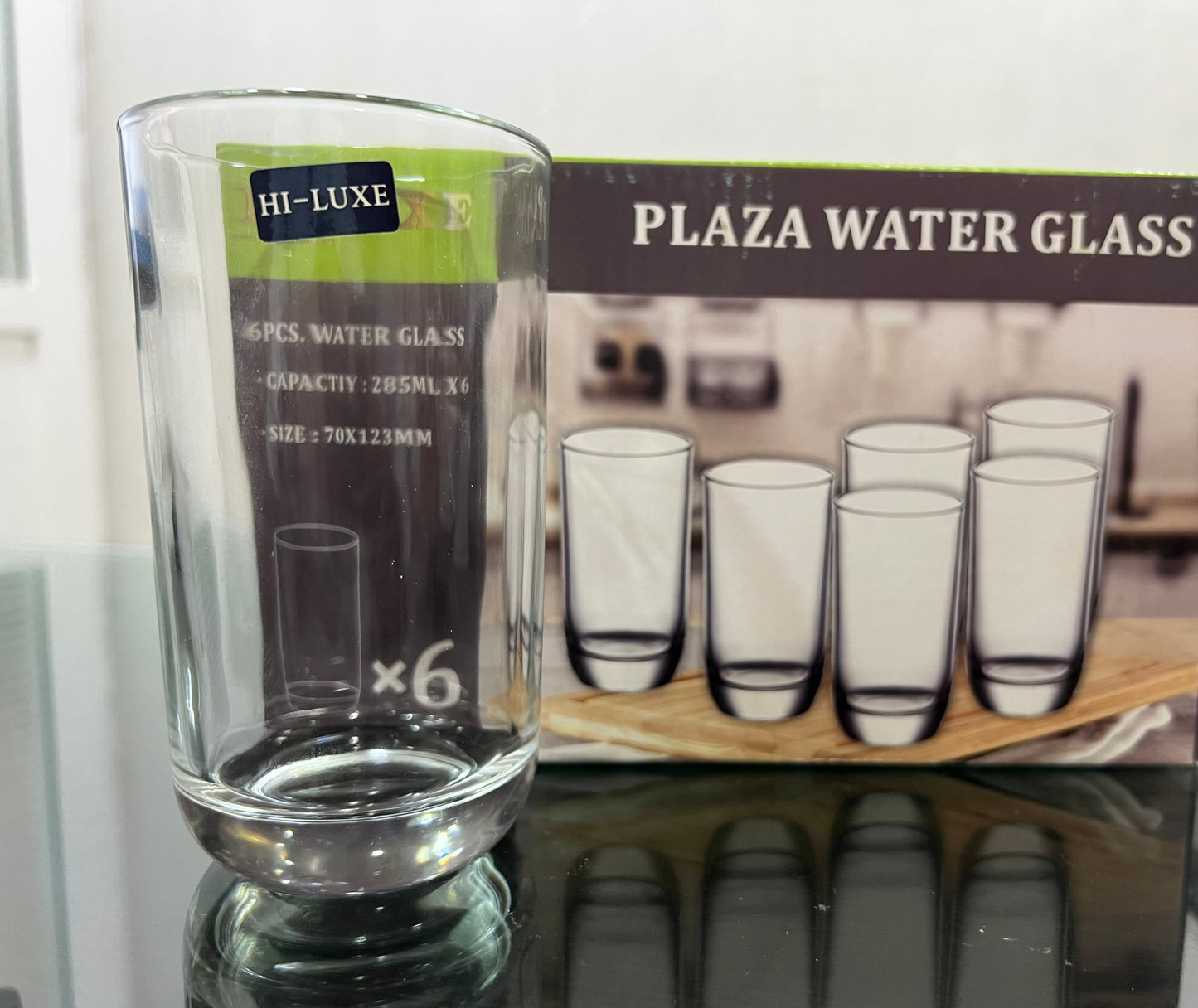 Hi-Luxe Plaza Glass 285 ML | Glass Tumbler | Transparent | Home, Dining, Office, Restaurant - Premium glass tumblers from Hiluxe - Just Rs. 398! Shop now at Surana Sons