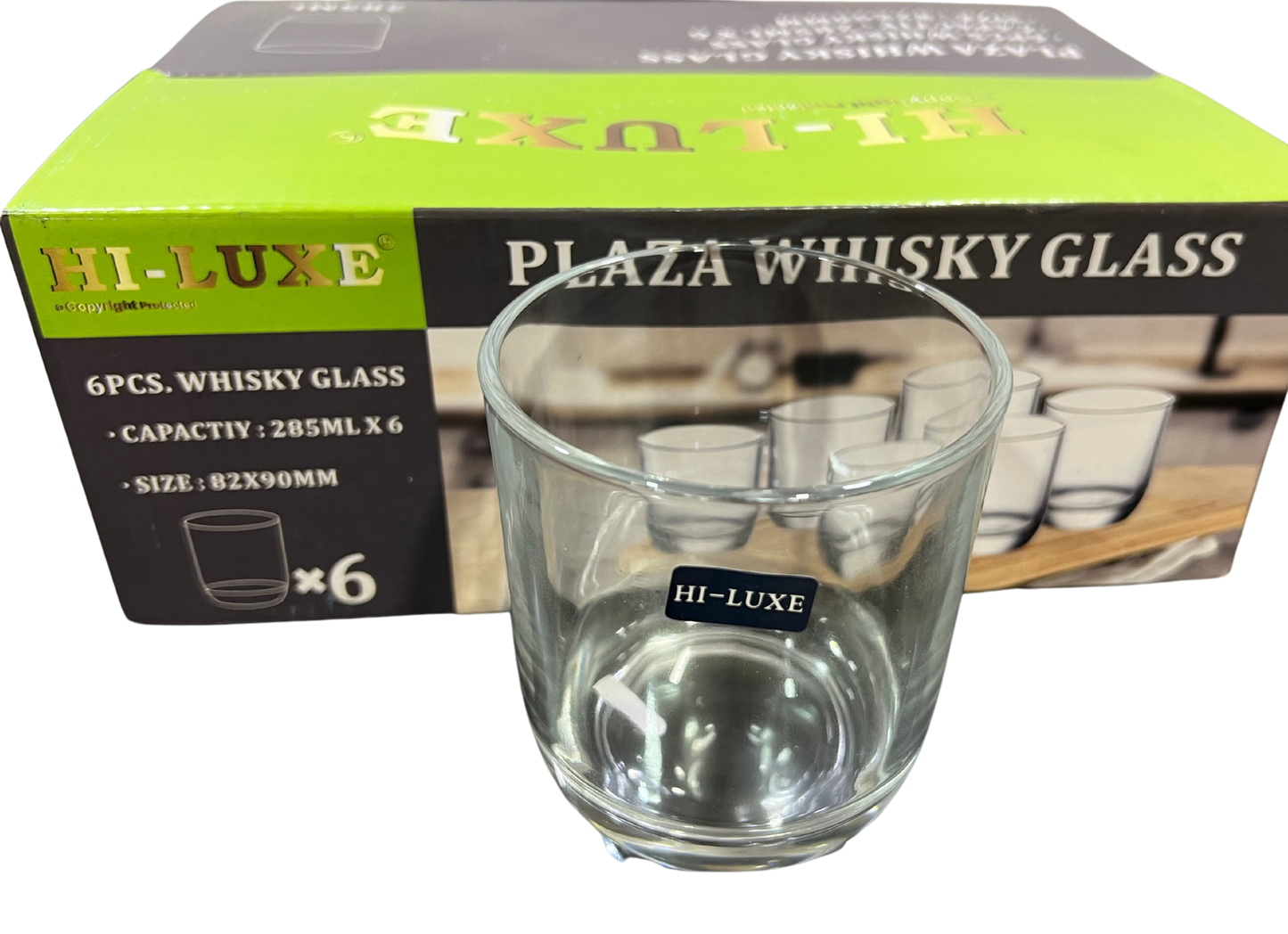 Hi-Luxe Plaza Glass 285 ML | Glass Tumbler | Transparent | Home, Dining, Office, Restaurant - Premium glass tumblers from Hiluxe - Just Rs. 398! Shop now at Surana Sons