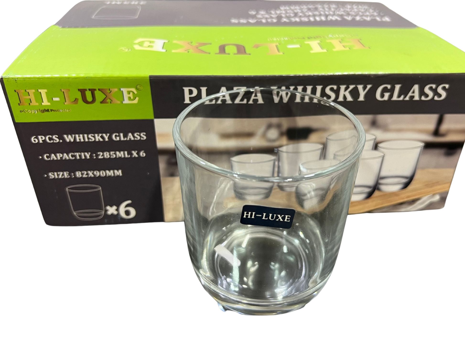 Hi-Luxe Plaza Glass 285 ML | Glass Tumbler | Transparent | Home, Dining, Office, Restaurant - Premium glass tumblers from Hiluxe - Just Rs. 398! Shop now at Surana Sons