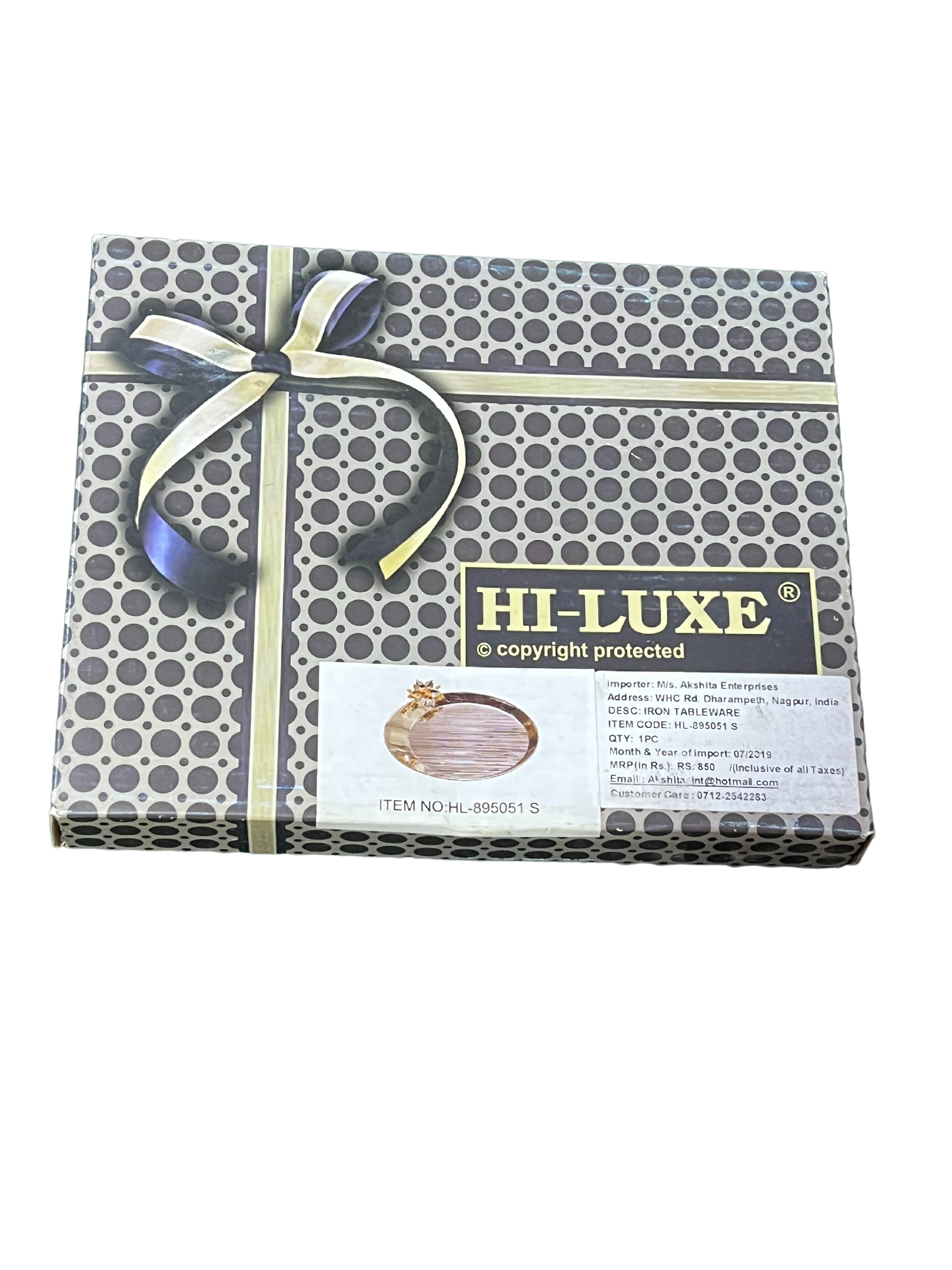 Hiluxe Silver Plated Designer Premium Platter, Tray, Oval | Ideal For Serving, Gifting, Decoration | Gift Box - Premium Silver Plated Platter from Hiluxe - Just Rs. 680! Shop now at Surana Sons