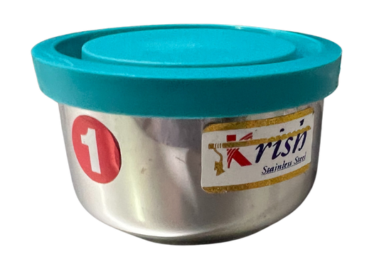 Krish Leak proof Stainless Steel Container With Silicon Lid | For Home, Travel, Usable for Food Items | - Premium Leak Proof Containers from Krish - Just Rs. 132! Shop now at Surana Sons