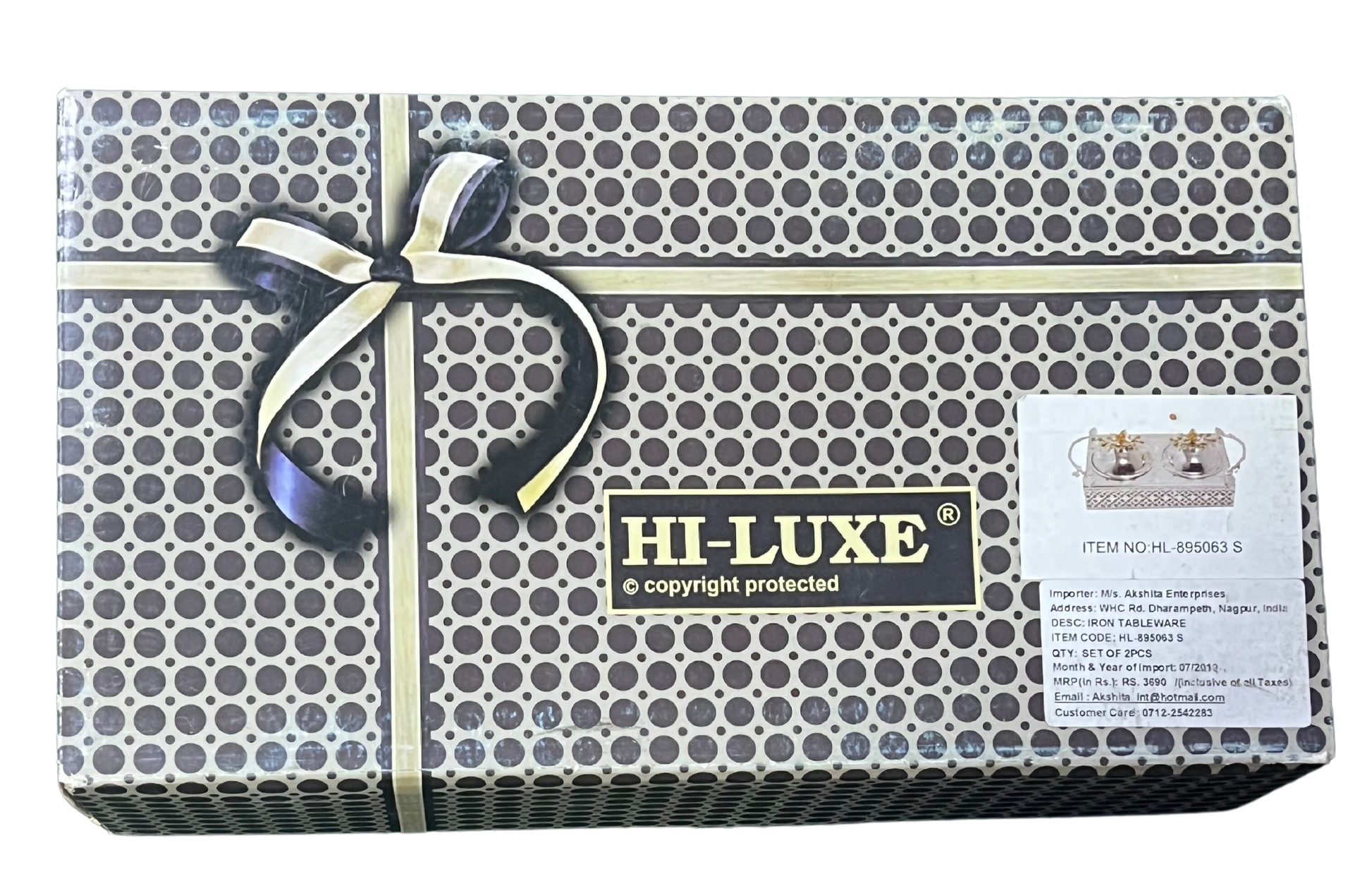 Hiluxe Silver Plated Premium, Exquisite Dry Fruit Set | Rectangular | 2 Bowls+Designer Dome Lid | With Tray | Use in Party | Special Occasions | Gifting - Premium Dry Fruit Set from Hiluxe - Just Rs. 2768! Shop now at Surana Sons