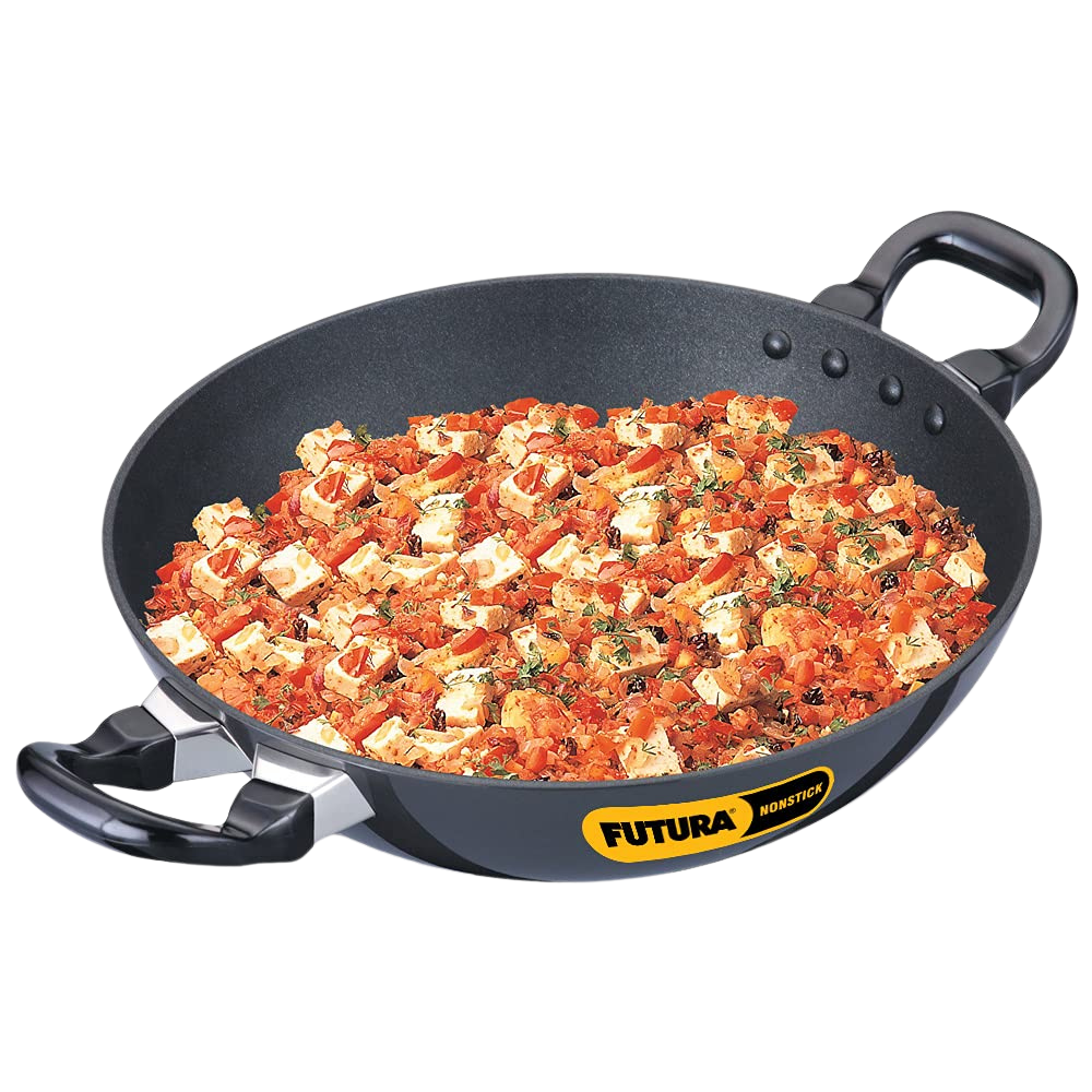 Hawkins Futura Deep-Fry Pan (Round Bottom) 1.5 Litre | Kadhai - Premium Nonstick pan kadhai from Hawkins Futura - Just Rs. 1013! Shop now at Surana Sons