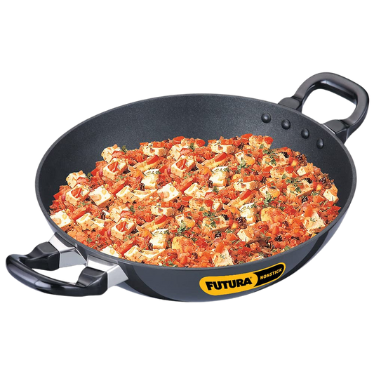 Hawkins Futura Deep-Fry Pan (Round Bottom) 1.5 Litre | Kadhai - Premium Nonstick pan kadhai from Hawkins Futura - Just Rs. 1013! Shop now at Surana Sons