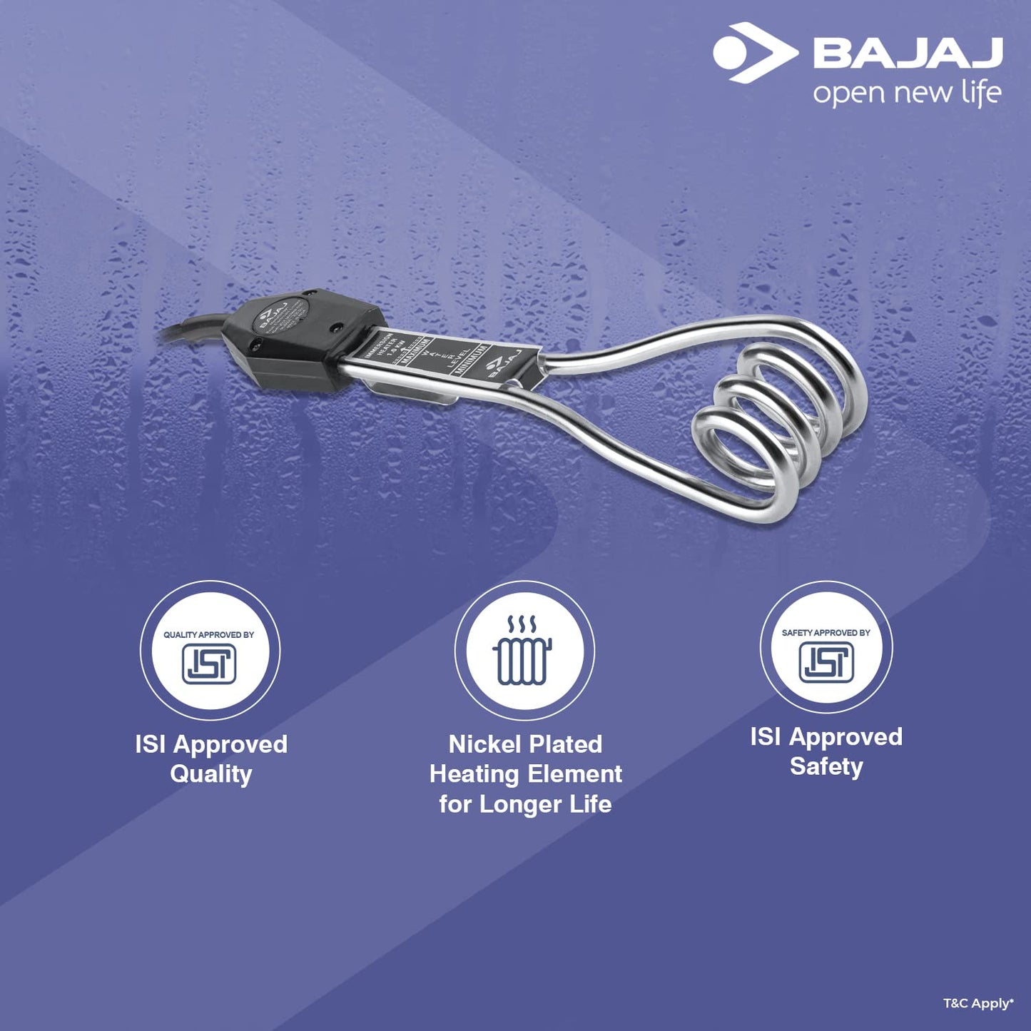 Bajaj Waterproof Immersion Rod Water Heater - Premium Immersion Rod from Bajaj - Just Rs. 595! Shop now at Surana Sons