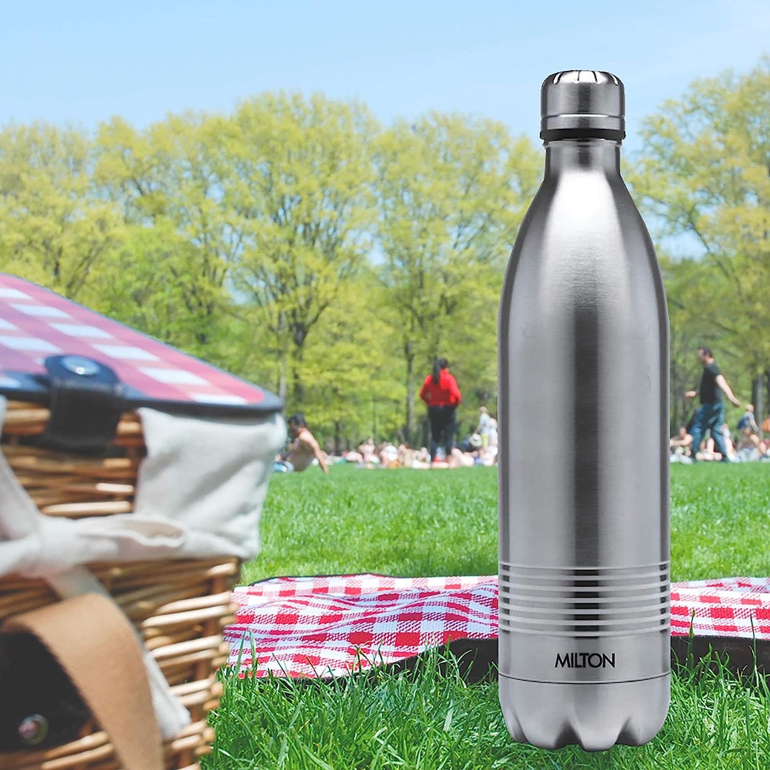 Milton Duo DLX 750 Thermosteel 24 Hours Hot and Cold Water Bottle, 1 Piece, 700 ml, Silver | Leak Proof | Office Bottle | Gym | Home | Kitchen | Hiking | Trekking | Travel Bottle - Premium Hot & Cold Steel Vacuum Bottles from Milton - Just Rs. 964! Shop now at Surana Sons