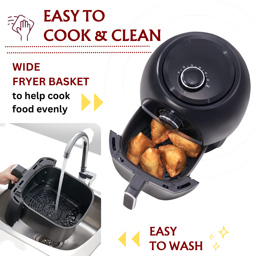 Borosil Best Air Fryer, 2.8 Ltr, 4 in 1, Fry, Grill, Bake & Roast - Premium Air Fryer from Borosil - Just Rs. 5990! Shop now at Surana Sons