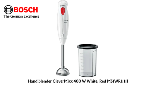 BOSCH Hand blender CleverMixx 400 W White, Red MS1WR1111I - Premium Chopper from Bosch - Just Rs. 2150! Shop now at Surana Sons