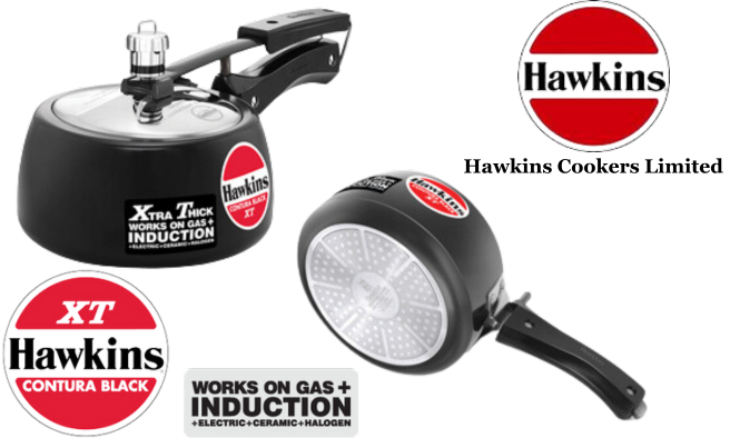 Hawkins Contura Black XT, Stainless Steel Inner Lid Pressure Cooker | Induction Base - Premium hard anodised pressure cooker from Hawkins - Just Rs. 1688! Shop now at Surana Sons