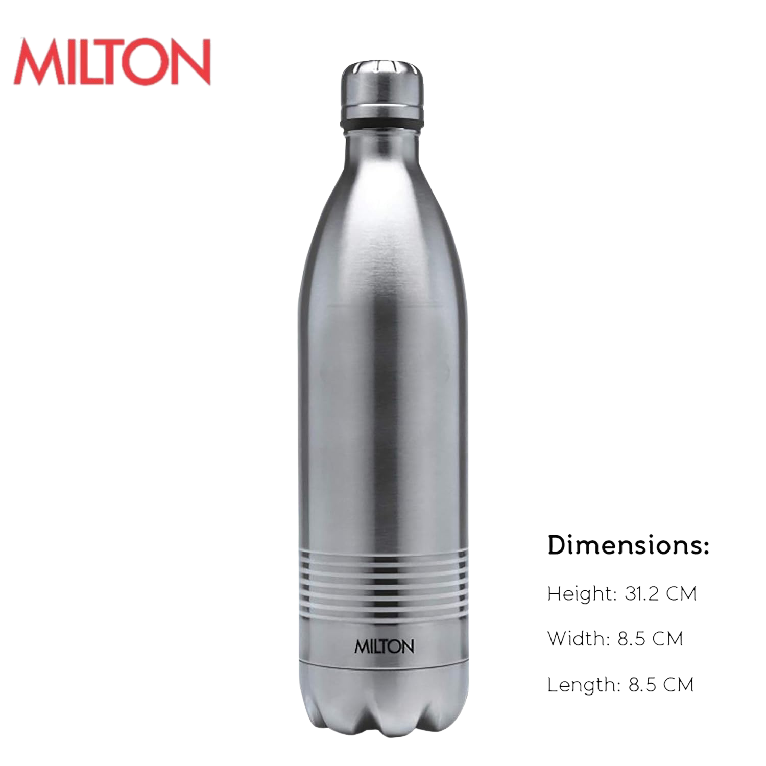 Milton Duo DLX 750 Thermosteel 24 Hours Hot and Cold Water Bottle, Silver | Leak Proof | - Premium SS water Bottles from Milton - Just Rs. 964! Shop now at Surana Sons