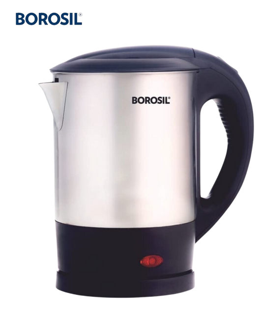 Borosil Eva 1 Ltr Electric Kettle, Stainless Steel Inner Body, Boil Noodles, Eggs, Maggi, Water For Tea, Coffee, Soup (Silver) - Premium electric kettles from Borosil - Just Rs. 1599! Shop now at Surana Sons