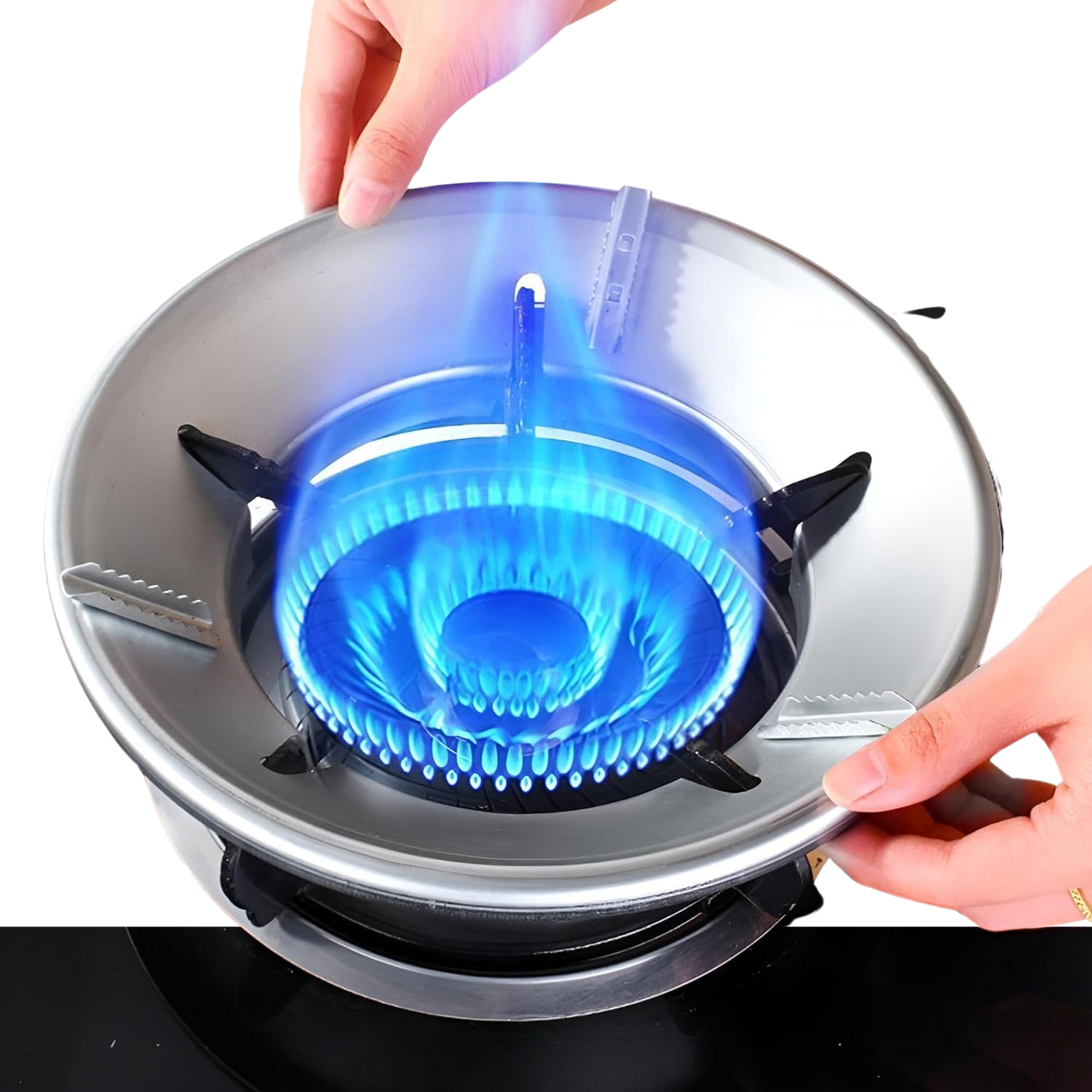 Aluminum Gas Saver Burner Stand | Ring | For Domestic LPG Stove | Set of 2 - Premium Gas Saver from Generic - Just Rs. 399! Shop now at Surana Sons