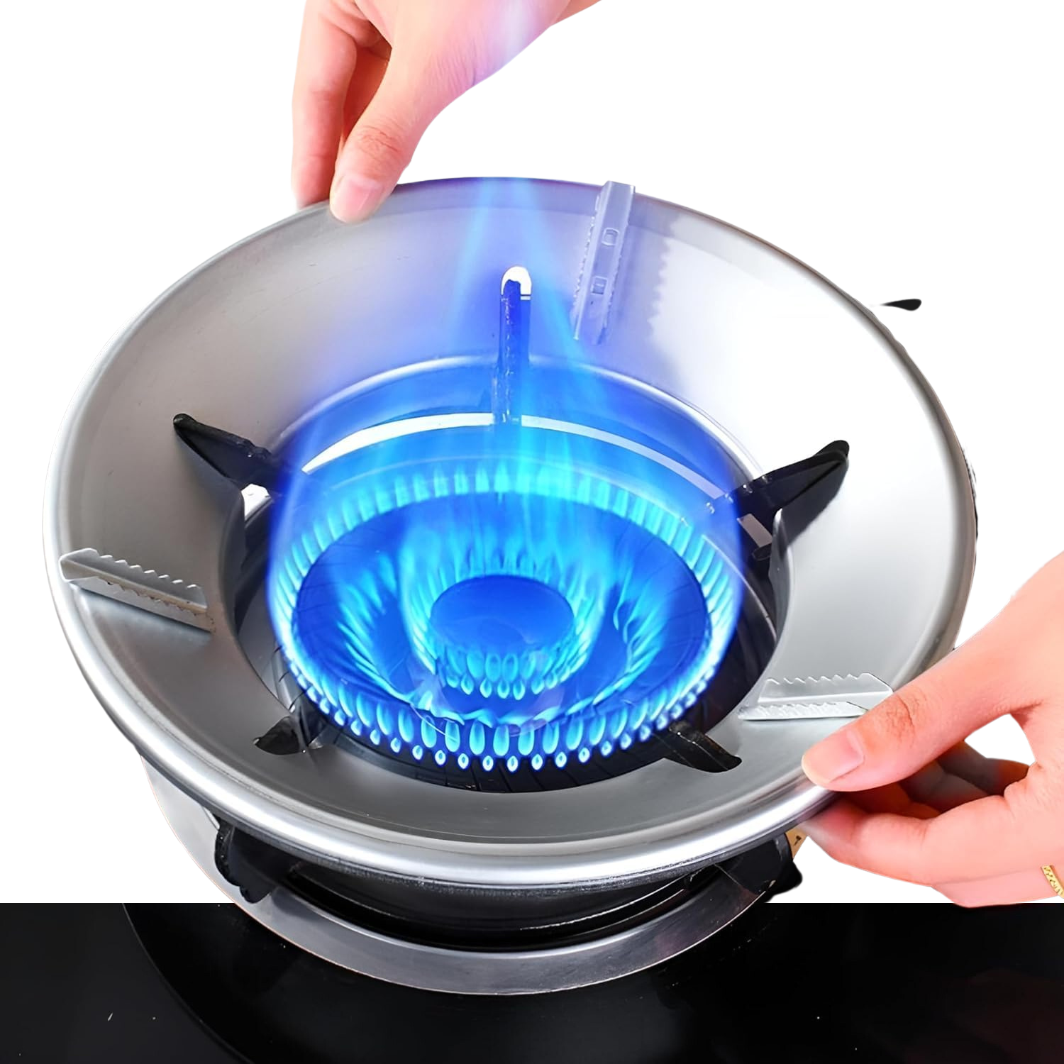 Aluminum Gas Saver Burner Stand | Ring | For Domestic LPG Stove | Set of 2 - Premium Gas Saver from Generic - Just Rs. 399! Shop now at Surana Sons