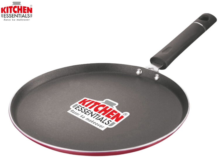 KITCHEN ESSENTIAL Non-Stick – Induction Based Dosa Tawa (3 Coat Hammer Tone Finish) – 28 cm