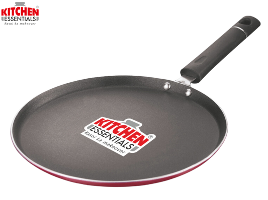 KITCHEN ESSENTIAL Non-Stick – Induction Based Dosa Tawa (3 Coat Hammer Tone Finish) – 28 cm