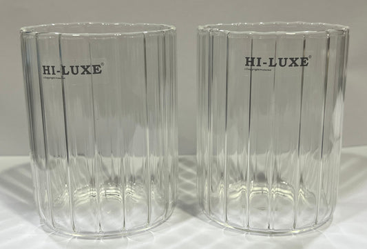 Hiluxe Feather Light Swift Glass | 2 Pcs Set | Gift Box | Ideal for Gifting | - Premium glass tumblers from Hiluxe - Just Rs. 270! Shop now at Surana Sons