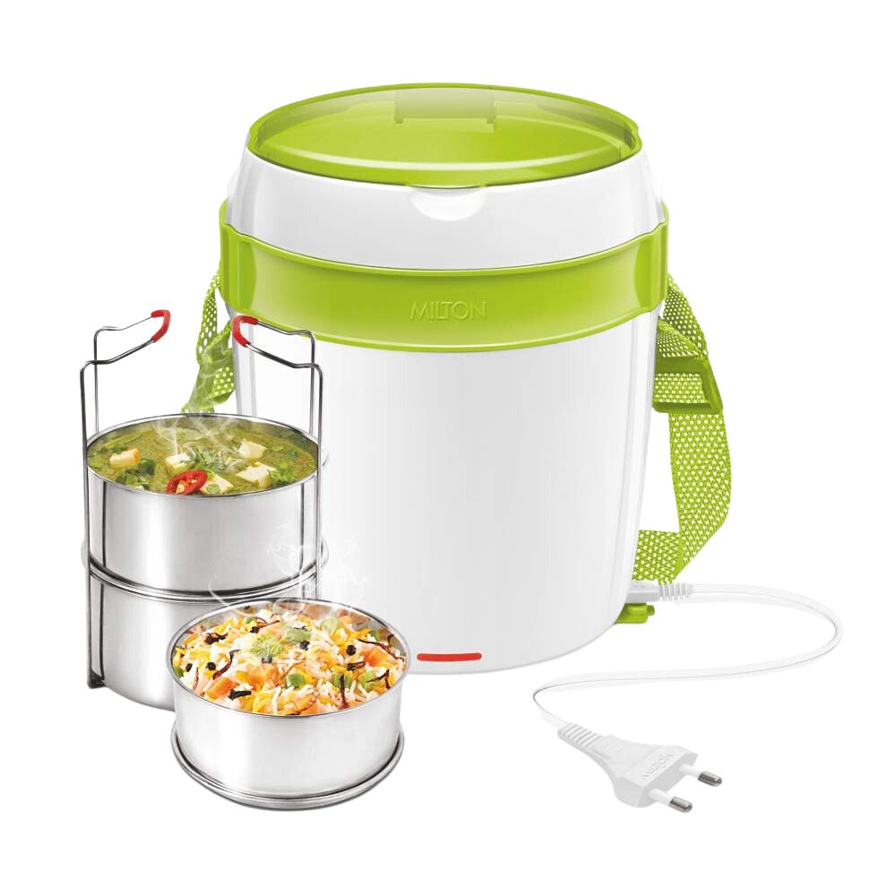 MILTON Futron Plastic Electric Tiffin | Hot Tiffin | - Premium Hot Tiffin from Milton - Just Rs. 1176! Shop now at Surana Sons