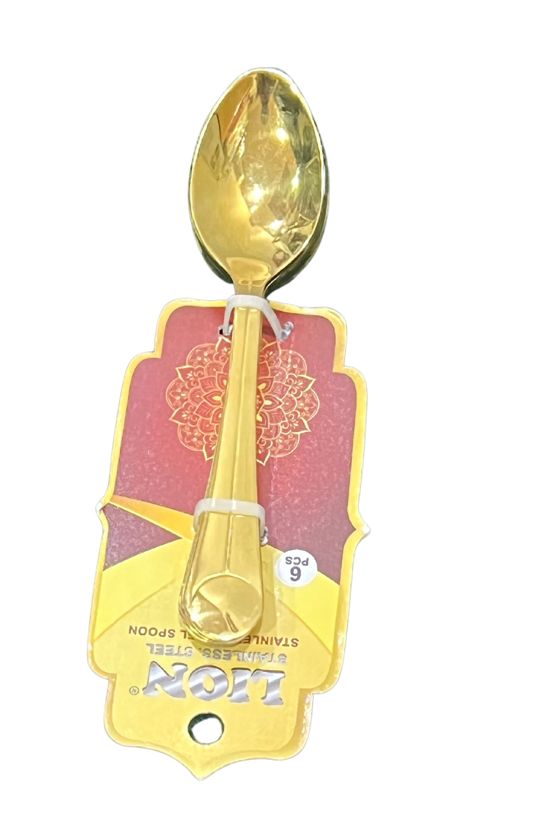 Lion Stainless Steel Gold Polish Spoon | Kitchen & Dining | For Daily Use | Party Use - Premium spoons from Lion - Just Rs. 383! Shop now at Surana Sons